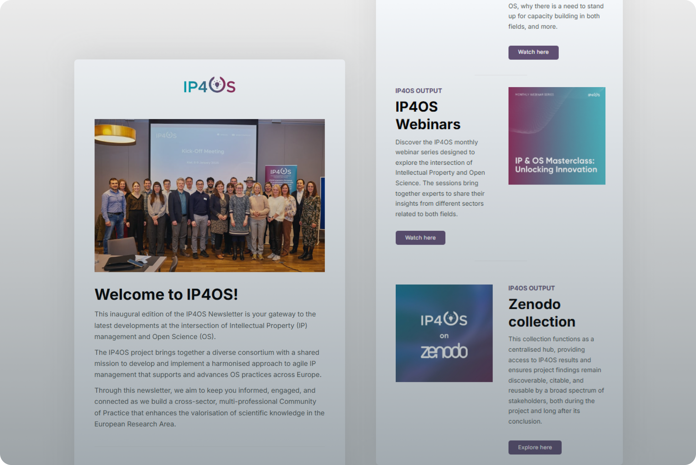 Newsletters preview