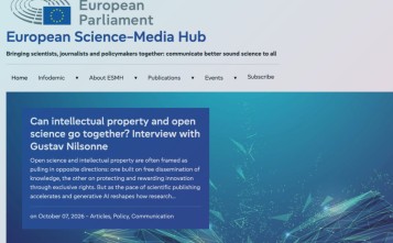 Why open science and intellectual property need each other? Interview with Gustav Nilsonne